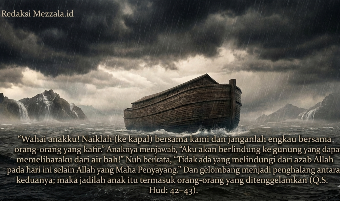 Ilustrasi kisah Nabi Nuh dalam Al-Qur'an dan Alkitab