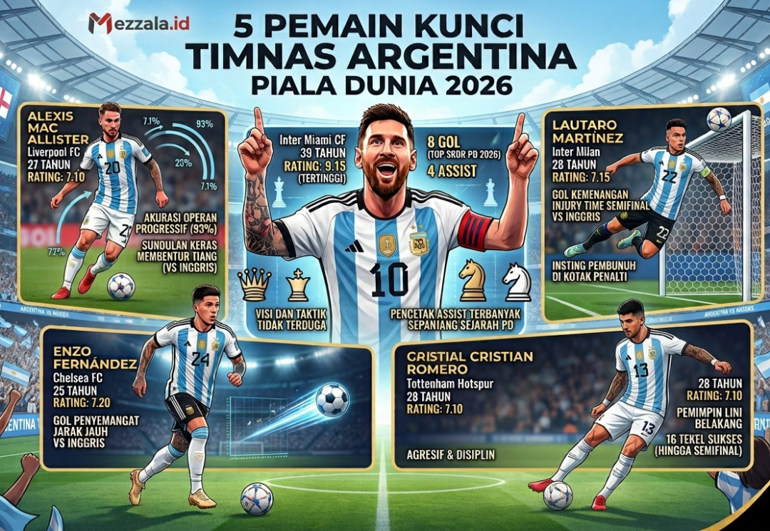 Analisis Data Statistik Lengkap Skuad Timnas Argentina di Piala Dunia 2026 - Menuju Final Piala Dunia 2026