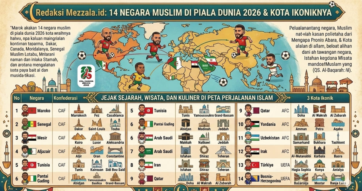 Redaksi Mezzala.id Negara Islam di Piala Dunia 2026 Moslem Country in World Cup 2026