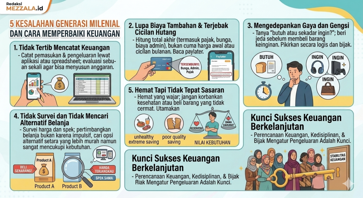 Kesalahan Generasi Milenial Mengatur Keuangan