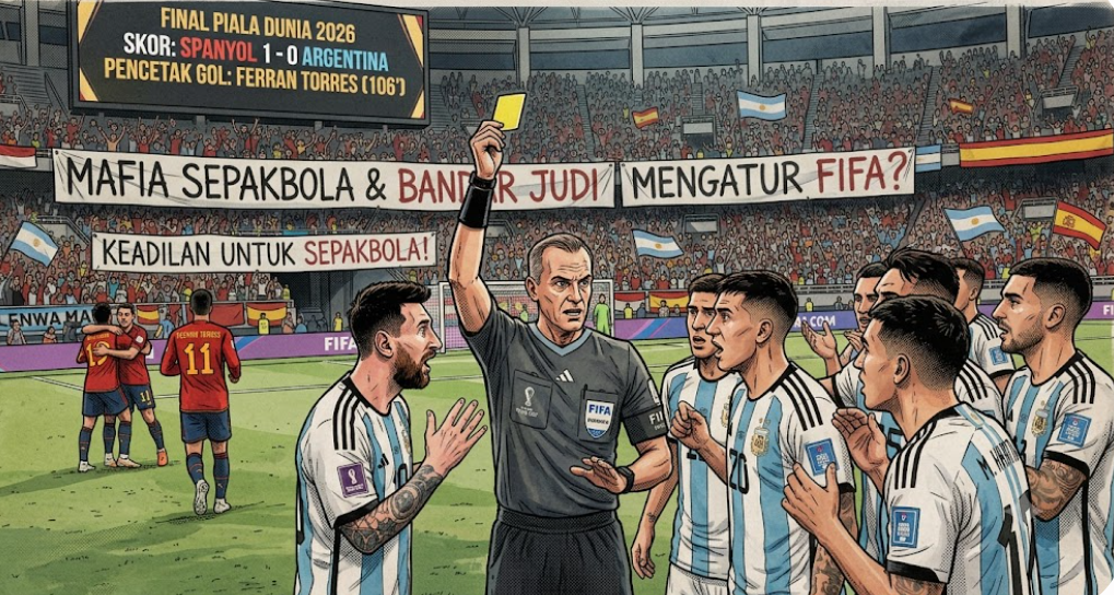 Redaksi Mezzala.id - Teori Konspirasi FIFA - Wasit Piala Dunia 2026 - Spanyol vs Argentina