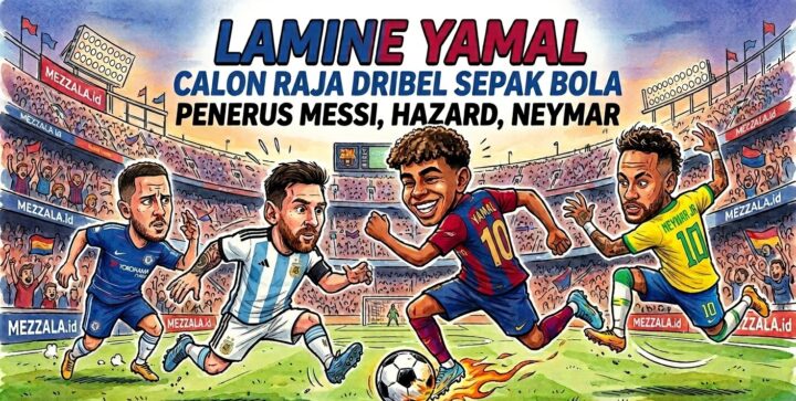 Raja Dribel Bola - Messi - Hazard - Neymar - Lamine Yamal